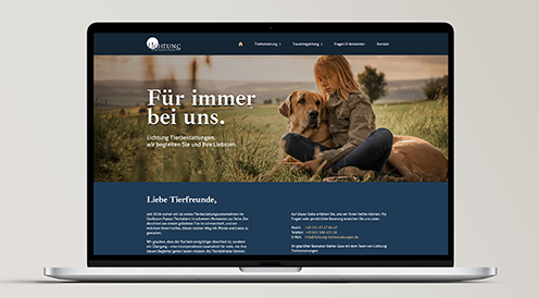 Wordpress Website für Lichtung Tierbestattungen
