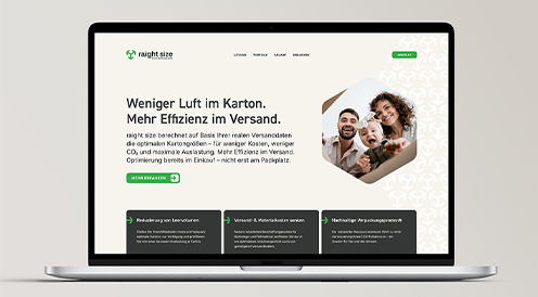 Neue Website für raight size