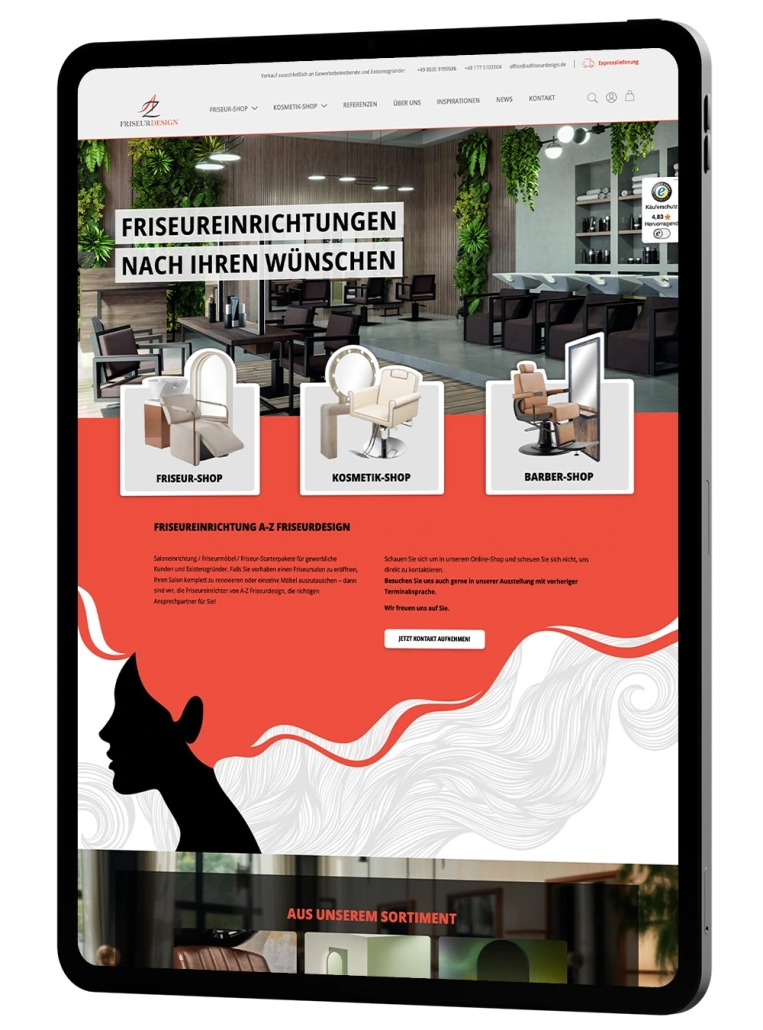ONLINE SHOP FÜR A-Z FRISEURDESIGN