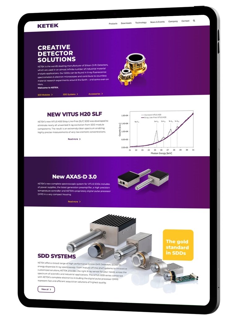 Neue Website für KETEK GmbH